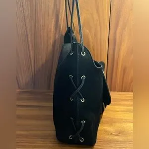 バッグ GUCCI SUEDE LEATHER STRAP HAND BAG Gucci Blue Suede Exterior Bags & Handbags for Women for sale